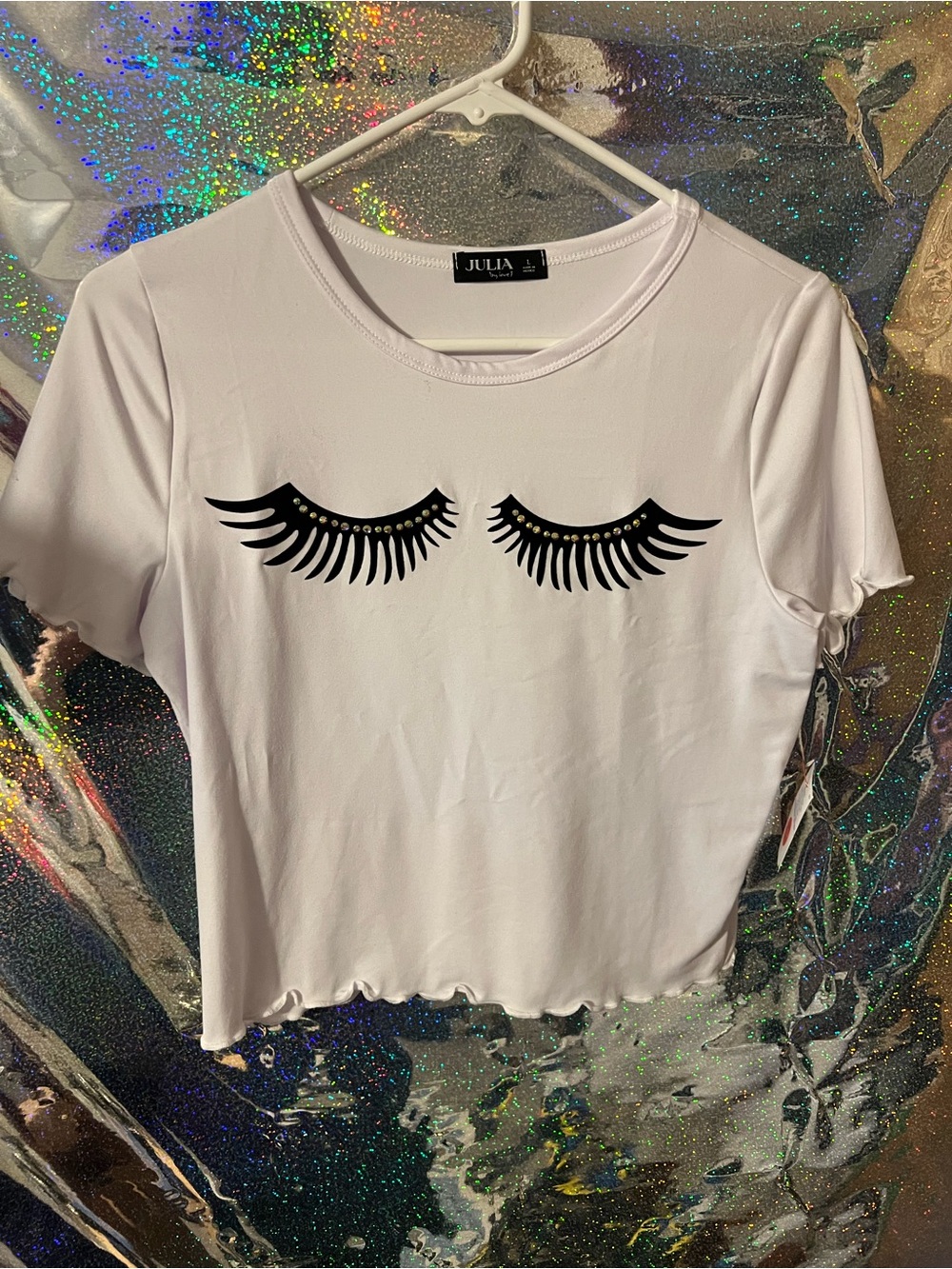 Women’s white crop top